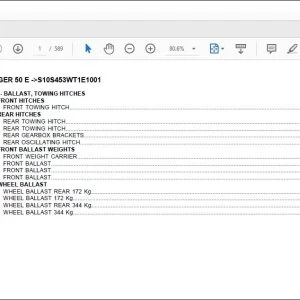 Same Tractor Tiger 50 E after S10S453WT1E1001 Parts Catalog Manual - PDF DOWNLOAD