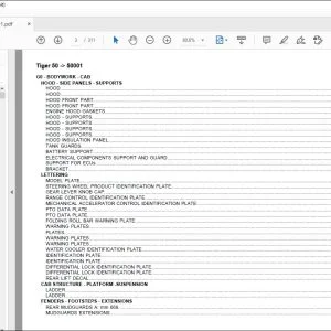 Same Tractor Tiger 50 after 50001 Parts Catalog Manual - PDF DOWNLOAD
