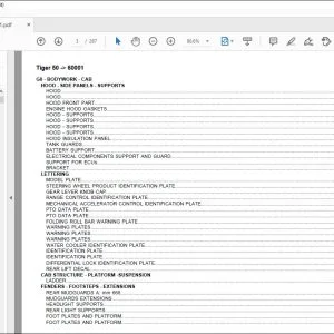 Same Tractor Tiger 50 after 60001 Parts Catalog Manual - PDF DOWNLOAD