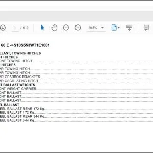 Same Tractor Tiger 60 E after S10S553WT1E1001 Parts Catalog Manual - PDF DOWNLOAD
