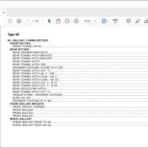 Same Tractor Tiger 65 Parts Catalog Manual - PDF DOWNLOAD