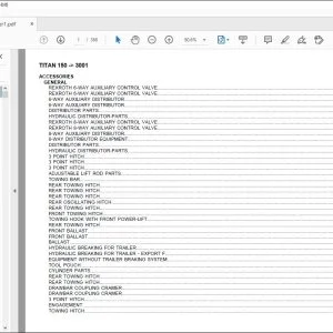 Same Tractor Titan 150 after 3001 Parts Catalog Manual - PDF DOWNLOAD