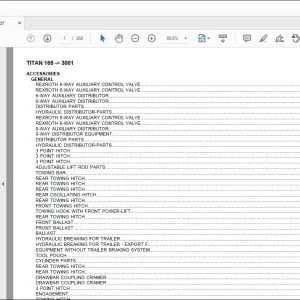 Same Tractor Titan 165 after 3001 Parts Catalog Manual - PDF DOWNLOAD