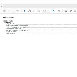 Same Tractor VIGNERON 35 Parts Catalog Manual - PDF DOWNLOAD