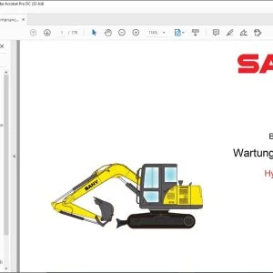 Sany SY75C Hydraulikbagger Wartungshandbuch - PDF DOWNLOAD