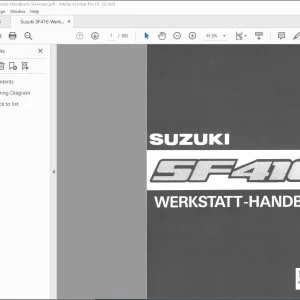 Suzuki SF416 Werkstatt-Handbuch (German) - PDF DOWNLOAD
