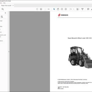 Wacker Neuson 1250 CX35-Weidemann Wheel Loader Repair Manual - PDF DOWNLOAD
