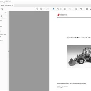 Wacker Neuson 1770 CX50 Weidemann Wheel Loader Repair Manual - PDF DOWNLOAD