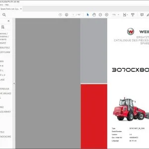 Wacker Neuson 3070CX80 Tele Weidemann Wheel Loader SPARE PARTS LIST Manual -  PDF DOWNLOAD