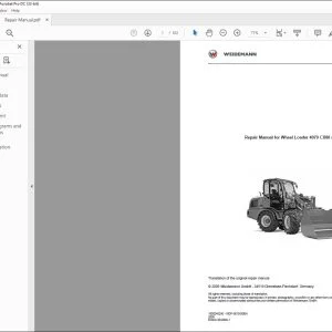 Wacker Neuson 4070 CX80  4070 CX100  Weidemann Wheel Loader Repair Manual- PDF DOWNLOAD