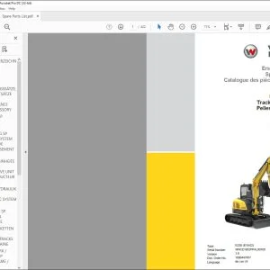 Wacker Neuson EZ50 Tracked Excavator Spare parts list Manual - PDF DOWNLOAD