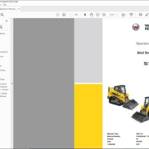 Wacker Neuson ST, SW Skid Steer Loader Operator’s Manual  - PDF DOWNLOAD