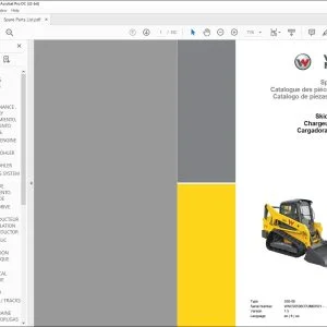 Wacker Neuson ST31 Skid steer loader Spare parts list Manual - PFD DOWNLOAD