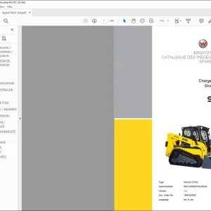 Wacker Neuson ST35 Skid Steer Loader SPARE PARTS LIST Manual -  PDF DOWNLOAD