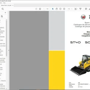 Wacker Neuson ST40 S06-5 Skid Steer Loader Spare parts catalog Manual - PDF DOWNLOAD