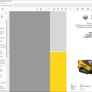 Wacker Neuson ST50 Skid steer loader Spare parts catalog Manual - PDF DOWNLOAD