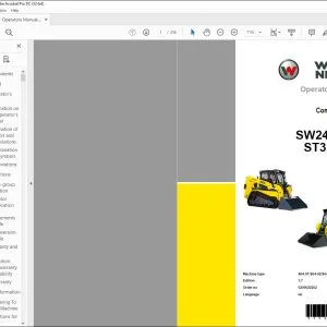 Wacker Neuson SW24/SW28 ST35/ST45 Compact loaders Operator's Manual- PDF DOWNLOAD