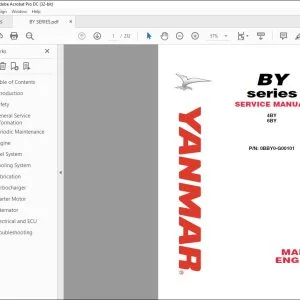 YANMAR 4BY 6BY SERIES MARINE ENGINES SERVICE MANUAL 0BBY0-G00101 - PDF DOWNLOAD