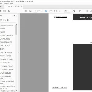 YANMAR C50R-3C EXCAVATOR CRAWLER CARRIER PARTS CATALOG MANUAL 0CS10-M55100EN - PDF DOWNLOAD