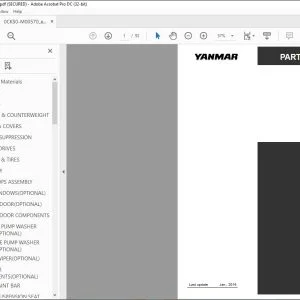 YANMAR S165R-1 SKID-STEER LOADER PARTS CATALOG MANUAL 0CK50-M00570EN - PDF DOWNLOAD