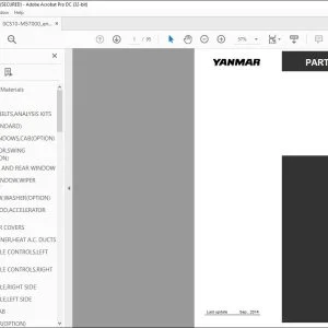 YANMAR T210 COMPACT TRACK LOADER PARTS CATALOG MANUAL 0CS10-M57000EN - PDF DOWNLOAD
