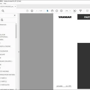 YANMAR V3-6 WHEEL LOADER PARTS CATALOG MANUAL 0CS10-M53302EN - PDF DOWNLOAD
