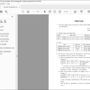 Yanmar B12-B17 U.K AUSTRALIA EXCAVATOR CRAWLER BACKHOE PARTS MANUAL 000Y00S3000 - PDF DOWNLOAD