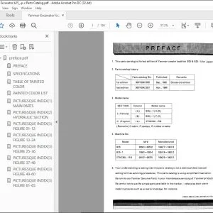 Yanmar B25 & B25-1 EXCAVATOR CRAWLER BACKHOE PARTS MANUAL - PDF DOWNLOAD