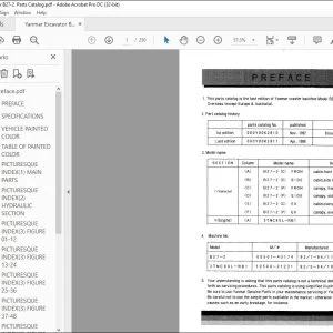 Yanmar B27-2 EXCAVATOR CRAWLER BACKHOE PARTS MANUAL - PDF DOWNLOAD