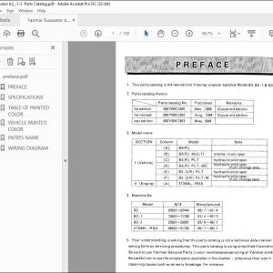 Yanmar B3 B3-1 & B3-2 EXCAVATOR CRAWLER BACKHOE PARTS MANUAL - PDF DOWNLOAD