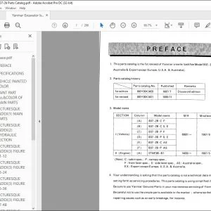 Yanmar B37-2B CRAWLER BACKHOE EXCAVATOR PARTS MANUAL - PDF DOWNLOAD