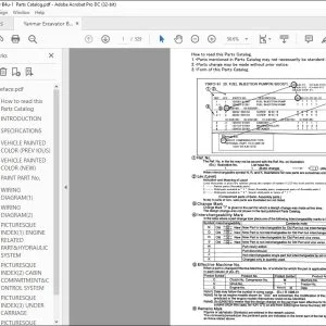 Yanmar B4U-1 EXCAVATOR CRAWLER BACKHOE PARTS MANUAL - PDF DOWNLOAD
