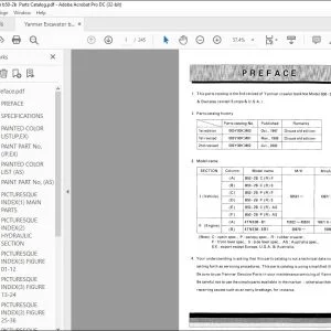 Yanmar B50-2B JAPAN CRAWLER BACKHOE EXCAVATOR PARTS MANUAL - PDF DOWNLOAD