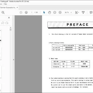 Yanmar B55W EXCAVATOR PARTS MANUAL - PDF DOWNLOAD