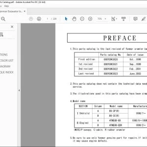 Yanmar B6-3P-C EXCAVATOR CRAWLER BACKHOE PARTS MANUAL - PDF DOWNLOAD