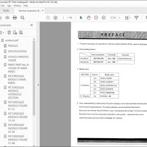 Yanmar B7 EXCAVATOR CRAWLER BACKHOE PARTS MANUAL - PDF DOWNLOAD