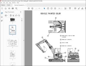 Yanmar B7 Σ (B7-5) EUROPE EXCAVATOR CRAWLER BACKHOE PARTS MANUAL ...