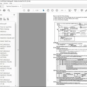 Yanmar Vio50 EXCAVATOR CRAWLER BACKHOE PARTS MANUAL - PDF DOWNLOAD