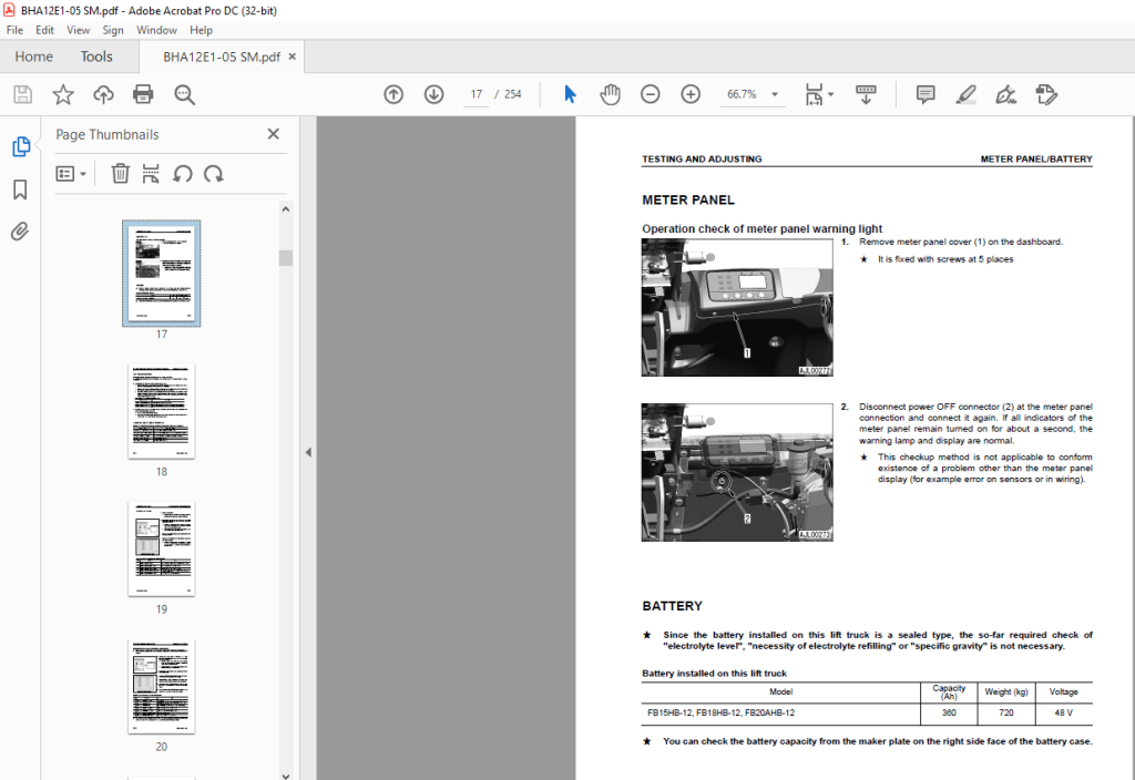 Komatsu Ae50 Hybrid Series Forklift Truck Shop Manual - Pdf Download 