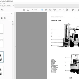 Komatsu FB10-4 FB14-4 FB15-4 FB18-4 FB10S-4 FB14S-4 FB15S-4 FB18S-4 Lift Truck Shop Manual FB10_18.4-BE1 - PDF DOWNLOAD