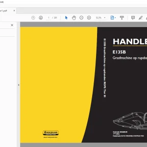New Holland E135B Graafmachine op rupsbanden ROPS Tier III HANDLEIDING 84268540 - PDF DOWNLOAD