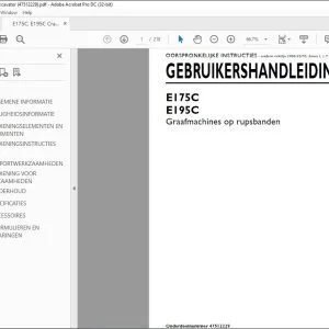 New Holland E175C E195C Graafmachines op rupsbanden GEBRUIKERSHANDLEIDING 47512229 - PDF DOWNLOAD