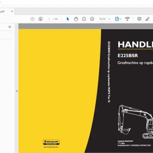 New Holland E225BSR Graafmachine op rupsbanden ROPS Tier III HANDLEIDING 84476334 - PDF DOWNLOAD