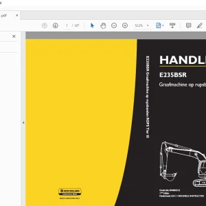 New Holland E235BSR Graafmachine op rupsbanden ROPS Tier III HANDLEIDING 84484312 - PDF DOWNLOAD