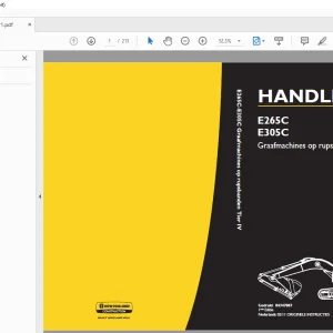 New Holland E265C-E305C Graafmachines op rupsbanden Tier IV HANDLEIDING 84347087 - PDF DOWNLOAD