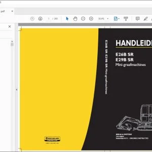 New Holland E26B SR E29B SR Mini-graafmachines HANDLEIDING 84372260 - PDF DOWNLOAD
