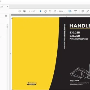 New Holland E30.2SR E35.2SR Mini-graafmachines HANDLEIDING 84288449 - PDF DOWNLOAD