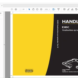 New Holland E385C Graafmachines op rupsbanden Tier IV HANDLEIDING 84360937 - PDF DOWNLOAD