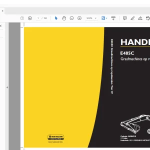 New Holland E485C Graafmachines op rupsbanden Tier IV HANDLEIDING 84384918 - PDF DOWNLOAD