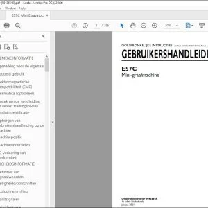 New Holland E57C Mini-graafmachines GEBRUIKERSHANDLEIDING 90436645 - PDF DOWNLOAD